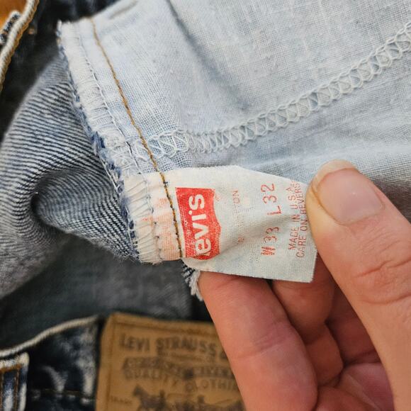 Orange Tag Vintage Levi's Acid Wash Size 33×32 - Picture 6 of 8